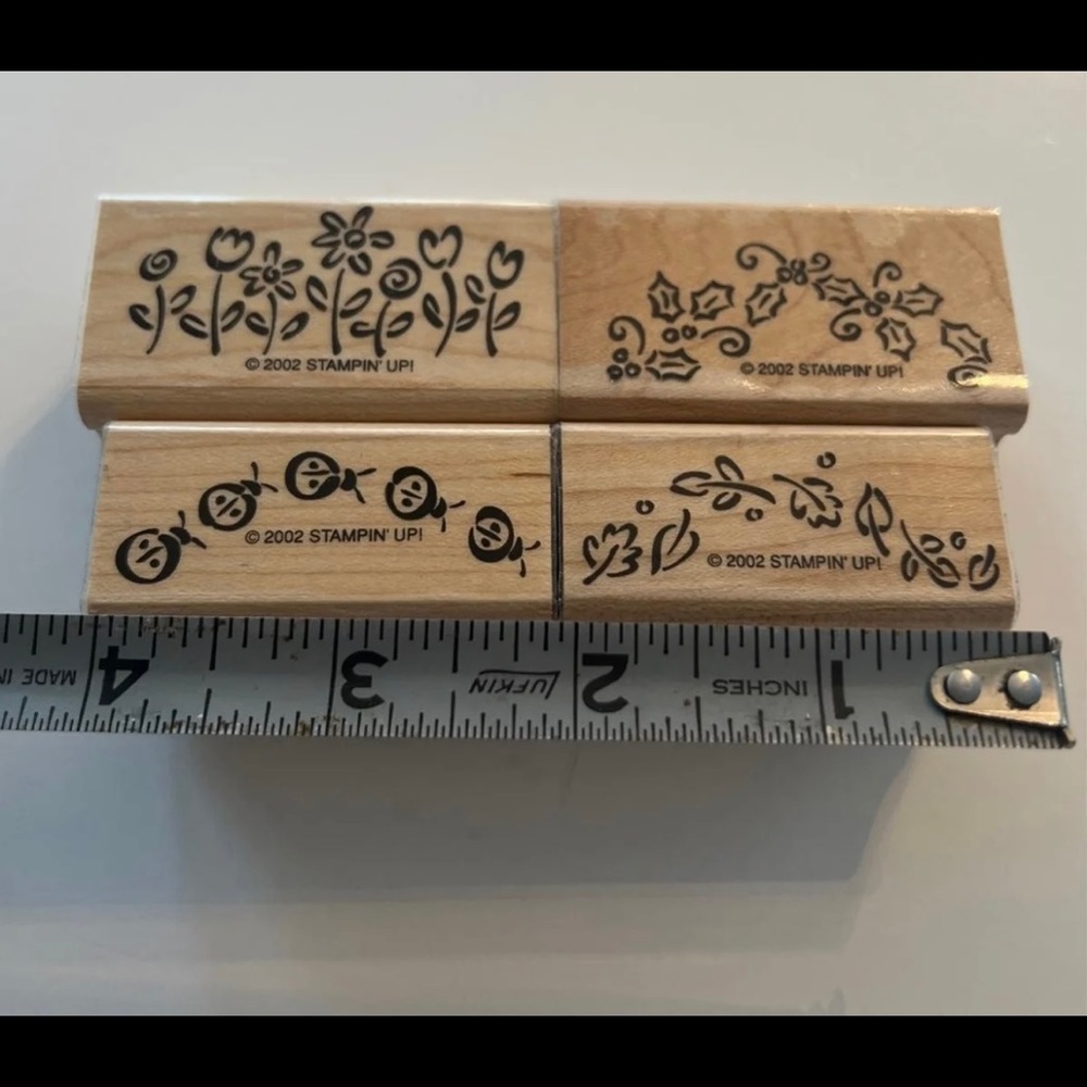 Stampin’ Up! - Itty Bitty Borders- Wood Mounted Set of 4